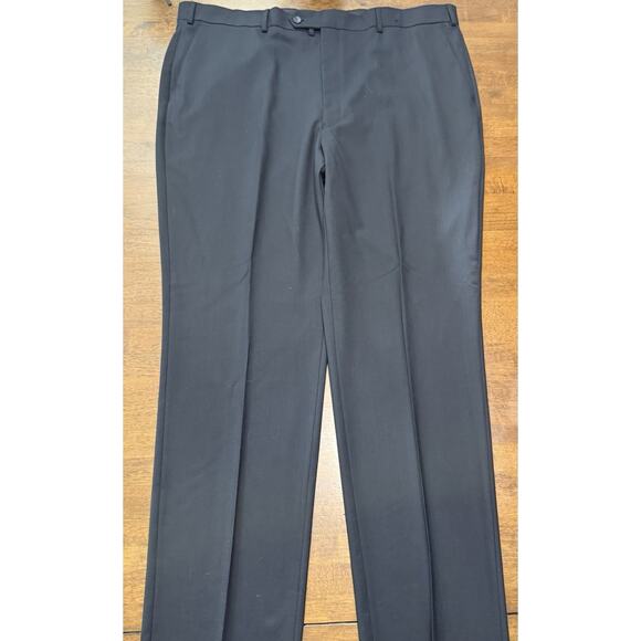 New JEAN-PAUL GERMAIN Wool Blend AIDEN Navy Blue Dress Pants Size 48 Flat Front - Picture 3 of 3